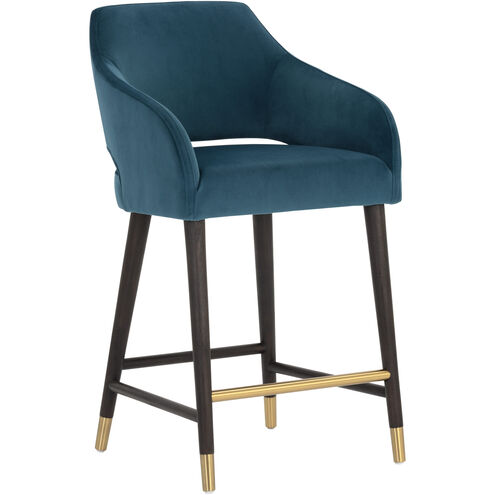 Adelaide 38.25 inch Timeless Teal Counter Stool